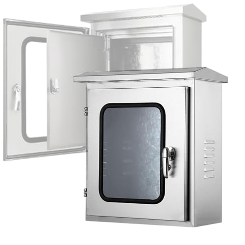 Caja de conexiones eléctricas impermeable de acero inoxidable para exterior e interior 2