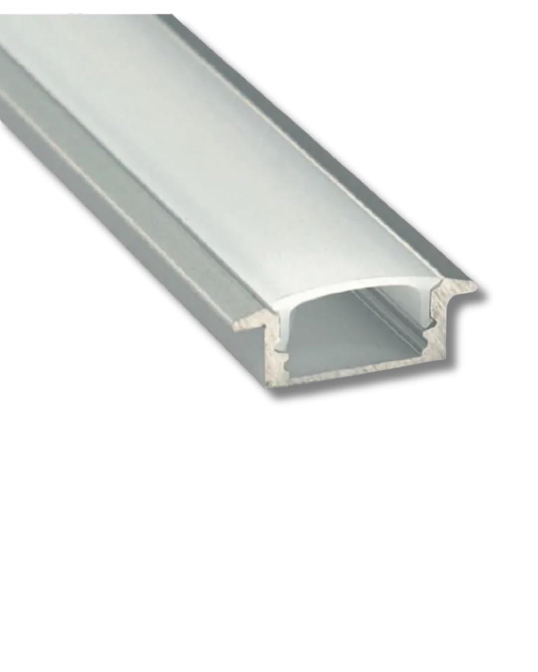 Aluminiowy profil montażowy do taśm LED – zestaw 5 sztuk z dyfuzorem, zaślepkami, klipsami montażowymi i dwustronną taśmą klejącą (czarny)