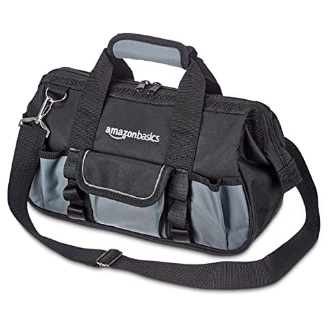 Amazon Basics Grey Tool Bag with Pockets Cover