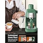 KEENSTAR - 3.5 Bar Espresso Machine with Milk Frother, 800W Compact Machine with Preheat Function, 4 Cup Coffee Maker for Cappuccino or Latte - Gift for Lovers - Image 3