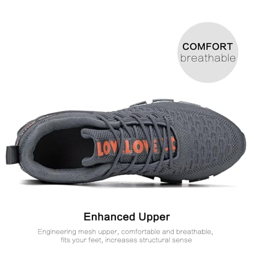 Image of Chopben Men's Running Shoes Blade Non Slip Fashion Sneakers Breathable Mesh Soft Sole Casual Athletic Walking Shoes