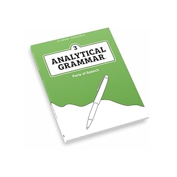 Paperback Analytical Grammar Level 3: Parts of Speech Student Worktext Book