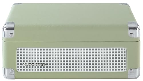 Image of Crosley CR3505A-MT Cruiser Retro Portable CD Player with Stereo Bluetooth Speakers and FM Radio, Mint