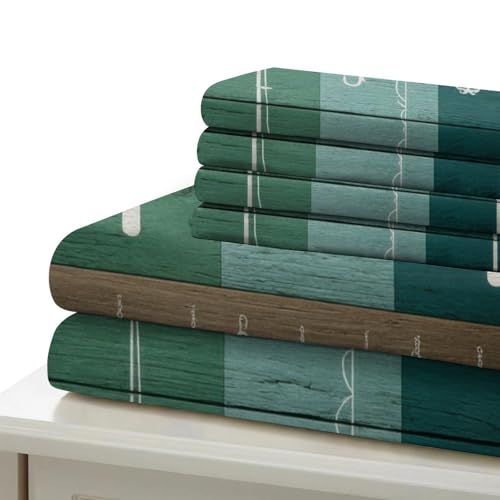 Parure de lit thème pêche rétro vintage King cadeau idéal ado - 7
