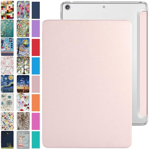 Image of DuraSafe Cases for iPad 10.5 Inch Air 3rd Generation [ Air 3 2019 ] MV172HN /A MV162HN /A MV152HN /A MUUT2HN /A MUUR2HN /A Trifold PC Lightweight Smart PU Leather Protective Hard Back Cover - Light Pink