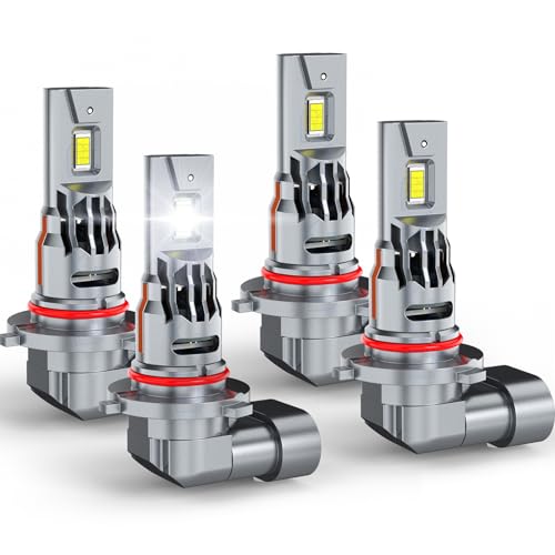 Compatible with GMC Sierra 1995 1996 1997 1998 1999 2000 2001 2002 2003 2004 2005 2006 Fog Lights Bulbs Combo, 9005 High Beam 9006 Low Beam, Plug and Play, 65000LM 900% Brighter, Waterproof, Pack of 4