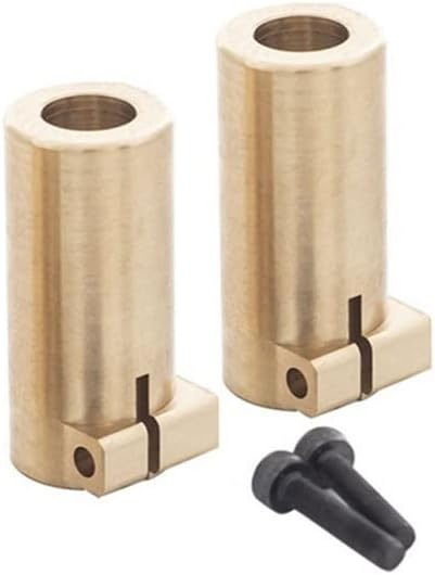 2 Piece for SCX10 II 90046 90047 Special Brass Counterweight Rear Cup Counterweight Replacement Parts - (Color: Gold)