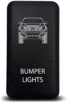 CH4X4 Push Switch for Toyota Tacoma 12V 3Amp - Bumper LED Bar Symbol - White Led