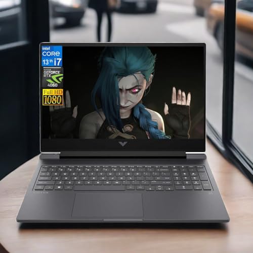 Image of HP 2024 Victus Gaming Laptop, 16.1 inch FHD 144Hz Display, CPU i7-13700HX(16-core, Beats i9-12900HX), NVIDIA GeForce RTX 4060, 64GB DDR5 RAM, 2TB SSD, Backlit Keyboard, Wi-Fi 6E, Windows 11 Home