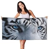 Photo Gallery woshuwo blue eyes white tiger face telo mare 60 x 140 cm telo mare leggero ad asciugatura rapida coperta per le vacanze Photo Gallery woshuwo blue eyes white tiger face telo mare 60 x 140 cm telo mare leggero ad asciugatura rapida coperta per le vacanze