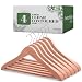 Neaties American Cedar Wood Wide Large Coat Hangers with Flat Bar, 4pk