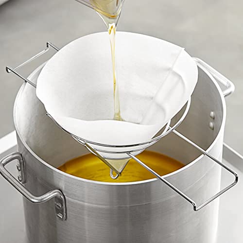 Ayuseb 30 Pack 10" Deep Fryer Oil Filters, Best Non Woven Cooking Oil Strainer, Premium Maple Syrup Filter Set, Cones Commercial Filter For Restaurants, Kitchen, Cafes, Food Trucks, Hotels #TOP4