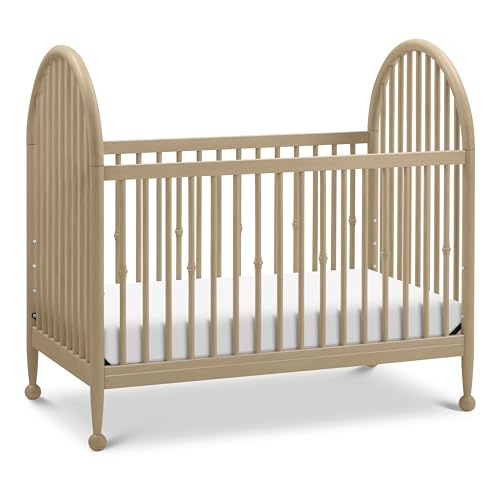 Namesake Alouette 3-in-1 Convertible Spindle Crib in Washed Pine - Durable, GREENGUARD Gold Certified - 4 Adjustable Mattress Heights - Converts to a Toddler Bed & Day Bed (kit Sold Separately)