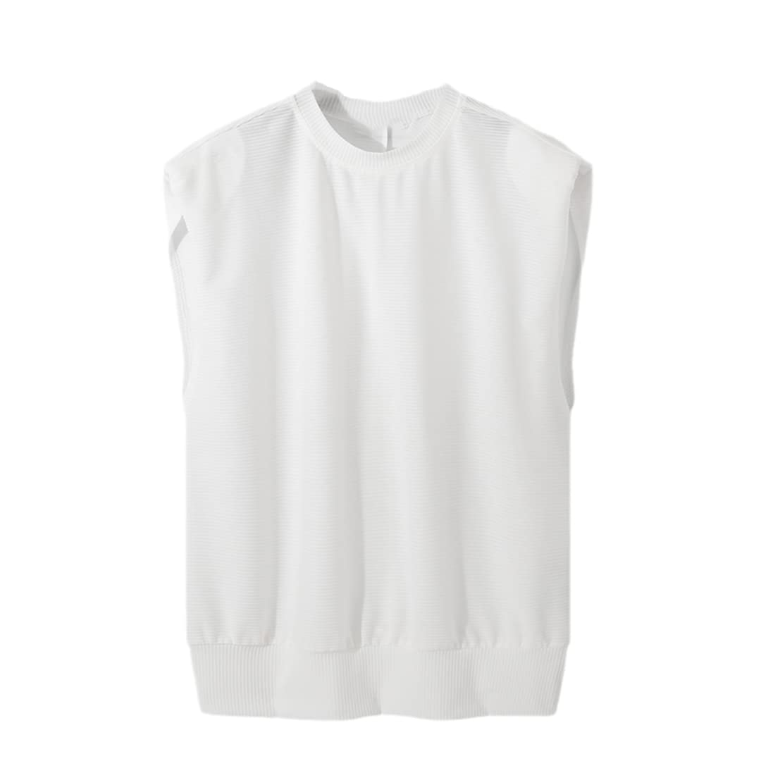 Herren O-Neck Sleeveless Vests Loose Casual Tank Tops