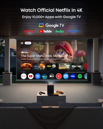 Image of NEBULA X1 Bundle Triple Laser 4K Projector, 3,500 ANSI Lumens, 56,000:1 Contrast, 200W 4.1.2 Surround Sound, Wi-Fi Speaker, 0.9-1.5 Optical Zoom, Smart AI, Dolby Vision, 300 inch Screen, Micro Gimbal, GTV