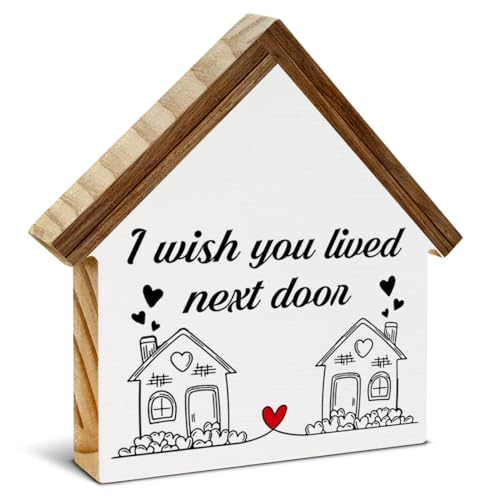 CIANMGD House Shaped Wooden Sign