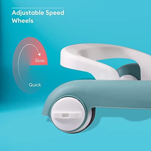 R-for-Rabbit-Little-Feet-Baby-Walker-Anti-Fall-Convertible-Walker-In-To-Push-walker-with-Adjustable-Speed-Wheels-2-Levels-Height-Adjustments-Detachable-Toy-Bar-With-Music-Light-Boys-Girls-of-Age-6-Mon