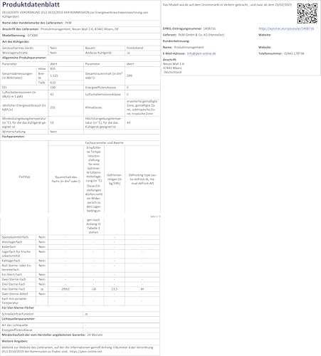 Foto von PKM GT300E Gefriertruhe/299 Liter Fassungsvermögen/41 dB/Dual Modus: Sowohl Kühlen als auch Gefrieren/Inklusive zusätzlichem Drahtkorb/4 Sterne Gefrierfach/Freistehend