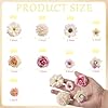 rongflower Faux Flower Heads Small Silk Artificial Flower DIY Fake Mini Flowers Rose Daisy Flowers Craft Supplies for Wedding Party Wreath Graduation Season Party Home Decor (125, Multi Color) #1