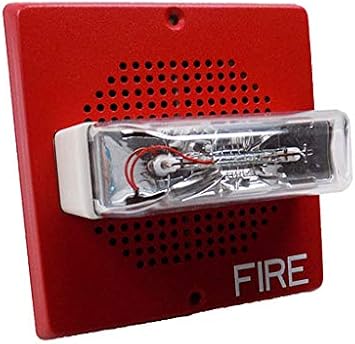 WHEELOCK E70-24MCW-FR 2W Speaker Strobe Square Wall 24VDC 15/30/75/110 CD RED
