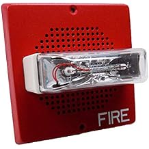 WHEELOCK E70-24MCW-FR 2W Speaker Strobe Square Wall 24VDC 15/30/75/110 CD RED