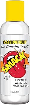 Little Genie Productions 88642 Smack Lickable Massage Oil Passion Fruit 2 Oz.