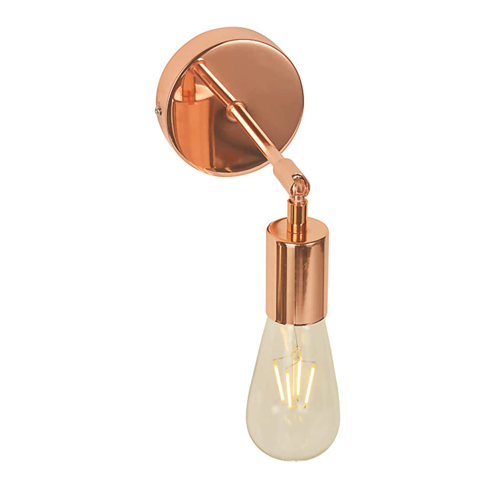 Applique murale rose au plafond luminaire E27 réglable antique