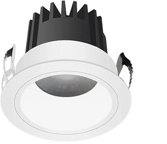 BENEXMART Zigbee LED Downlight IP44 CCT 12W Dimmable Light Anti-Glare Work with Tuya Zigbee Hub Alexa Google Home Voice Control [Energy Class A]