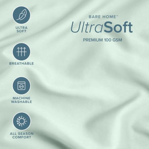 Image of Bare Home Pillowcases Envelope (Toddler Set of 2, Spring Mint)