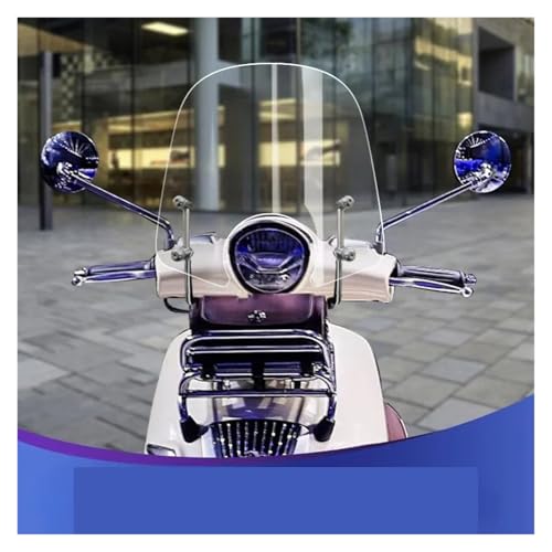 Pare-brise moto pour Peugeot Django TT150 bulle transparente de 50cm