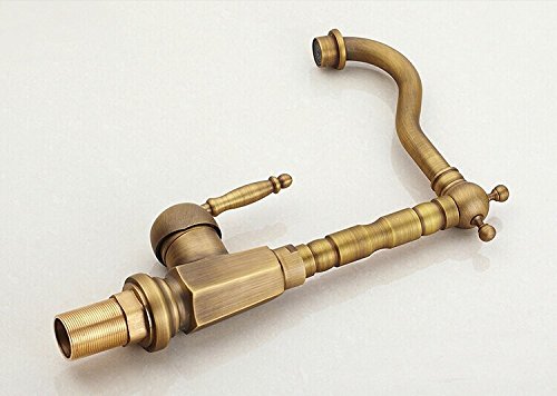 Robinet mitigeur d'évier bronze avec levier eau chaude et froide de qualité