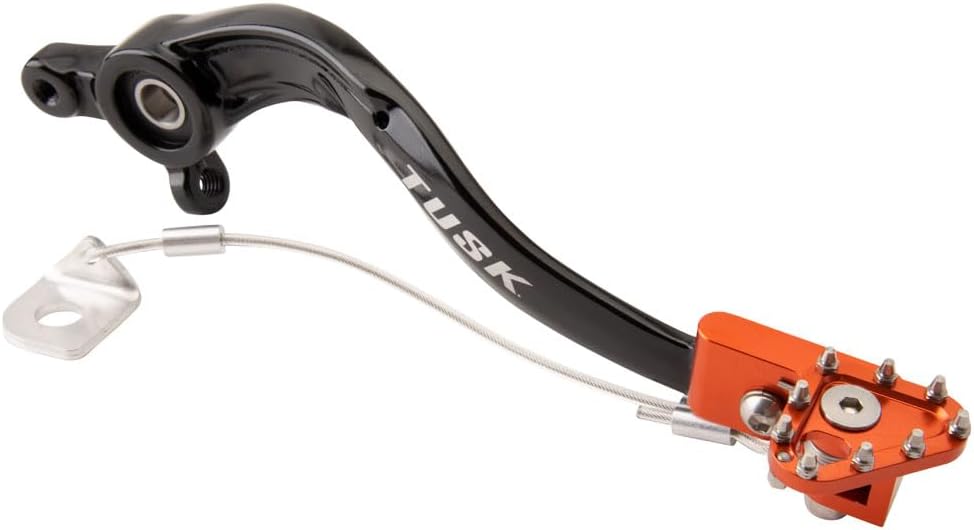 TUSK Aluminum Brake Pedal Orange Tip for KTM 300 XC-W (E-Start) 2017-2018