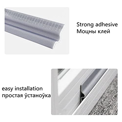 Rtyuie 4M Self-Adhesive Window And Door Sealing Strip Mousse Soundproof Foam Sealing Tape Weather Stripping Gap Filling Window Hardware Waterproof And Soundproof (Color : White, Length : 4M) #TOP2