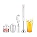 Immersion Electric Handheld Blender Set with Stainless Steel Blades 4 In 1 Stick Blender with 500ml Food Grinder Chopper Whisk Puree Infant Food Smoothies Sauces Soups