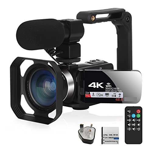Ficha técnica ICOSAR Cámara de acción Videocámara de cámara Digital Videocámara 4K Kit de Vlog de luz de Relleno for transmisión con WiFi 16X Zoom Fotografía Cámaras 128G SD Card Z11 Kit - Fernando Cortés