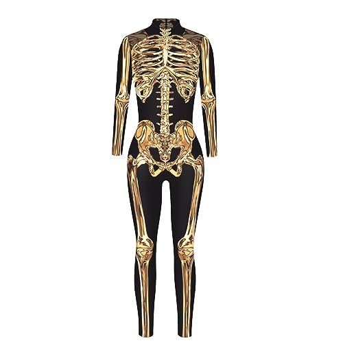 Robe d'halloween pour femme originale à motif géométrique manches longues