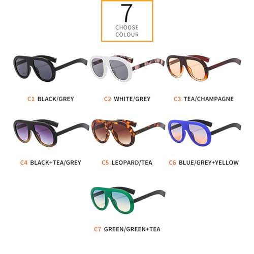 willochra Popular Fashion Pilot Sunglasses Women Shades Retro Rivets Decoration Gradient Trending Men Round Sun Glasses F254