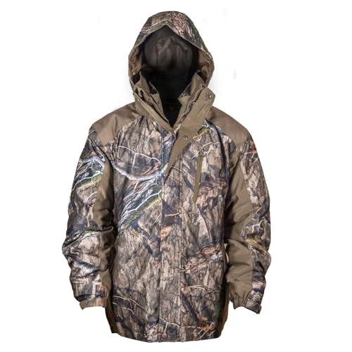 HOT SHOT Men’s 3-in-1 Insulated Mossy Oak Country DNA Camo Hunting Parka