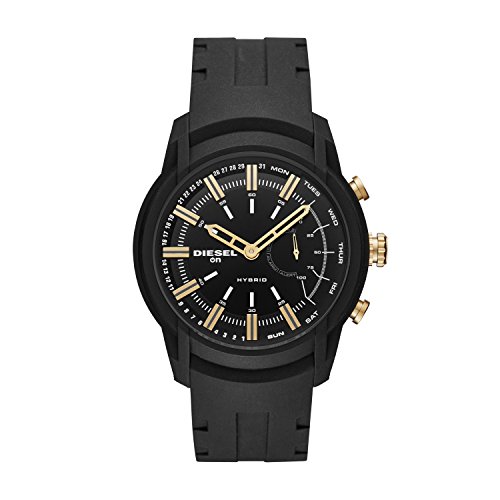 Preisvergleich Produktbild Diesel Herren Analog Quarz Smart Watch Armbanduhr mit Silikon Armband DZT1014