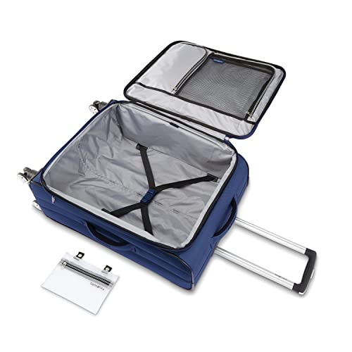 Samsonite Men's 2-Piece Lightweight Suitcase Set, Blue Depth, 20" & 24" Carry On & Spinner3