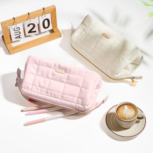 Image of Sooez Large Pencil Case Pouch, Soft Pencil Bag with Zipper, Pen Bag Wide Opening, School Supplies Cute Pencil Case for Girls Boy Men Women, Soft Green