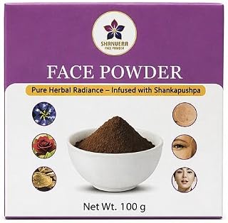 Shanvera Shankapushpa Face Powder with Rose Petals and Multani Mitti, Powder Form, 100 g, for All Skin Types Price In India