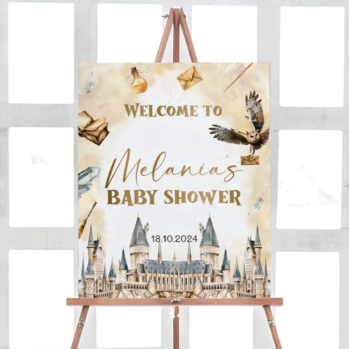 Magical Baby Shower Welcome Sign, School of Wizard Baby Shower