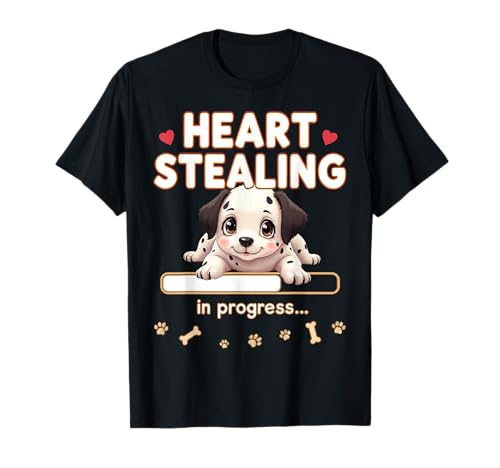 Heart Dalmatian Dog Funny Gift Dalmatian Puppy T-Shirt