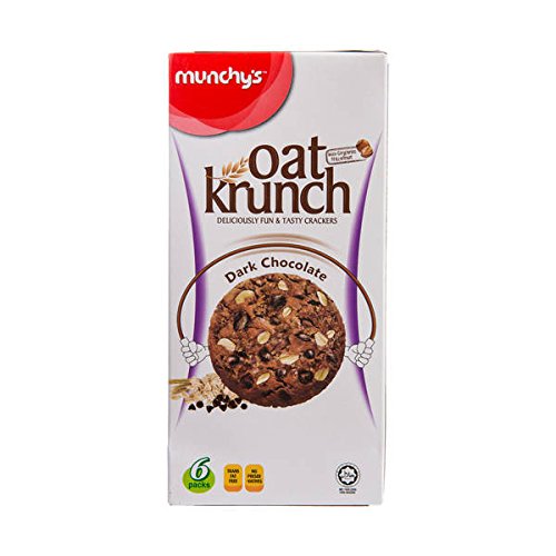 Munchy's Dark Chocolate with Hazelnut Oat Krunch Crackers, 156g