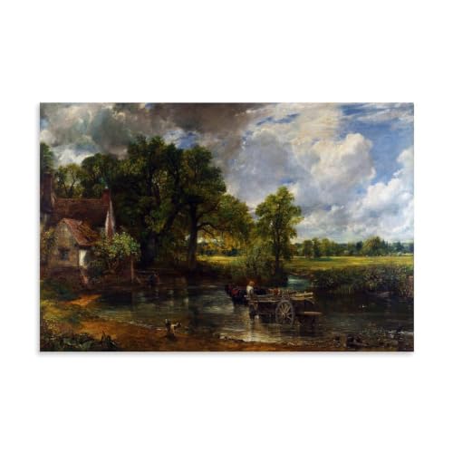 Pintura de paisaje inglés The Hay Wain para decorar tu salón u oficina con arte clásico