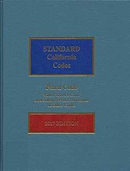 Hardcover Standard California Codes: Penal Code with Evidence Code and Selected Penal Provisions of Other Codes 2017 Edition Book