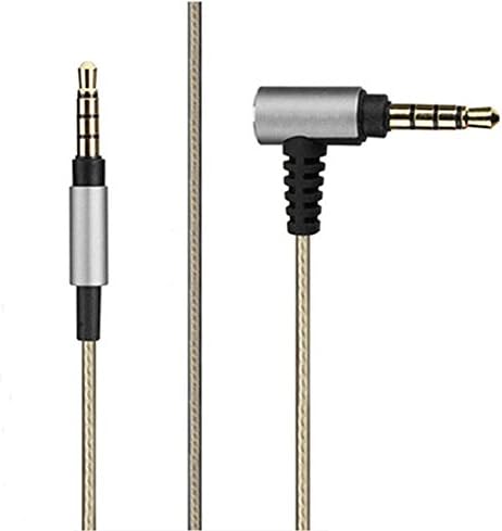 MiCity Replacement Silver Plated Cable Upgrade Audio Extension Cable Cord Lead for ATH ATH-MSR7/NC ATH-SR5 ATH-WS1100 ATH-AR5 Headphones (Without mic)