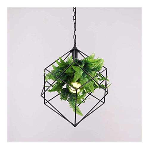 Candelabros decorativos verdes tipo lámpara de techo colgante rombo 2