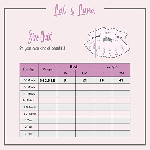 Lal & Luna Newborn Baby Girl Lace Dress Set, 4Pc Outfit For Special Occasions (Gold, Ivory) #TOP6